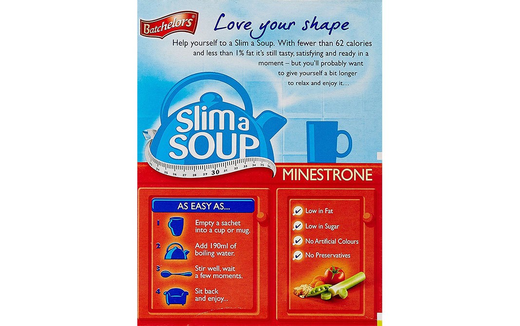 Batchelors Slim a Soup Minestrone With Croutons   Box  61 grams